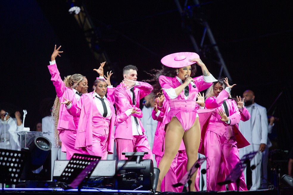 Gloria Groove no Réveillon de Copacabana — Foto: Gabriel Monteiro | Riotur