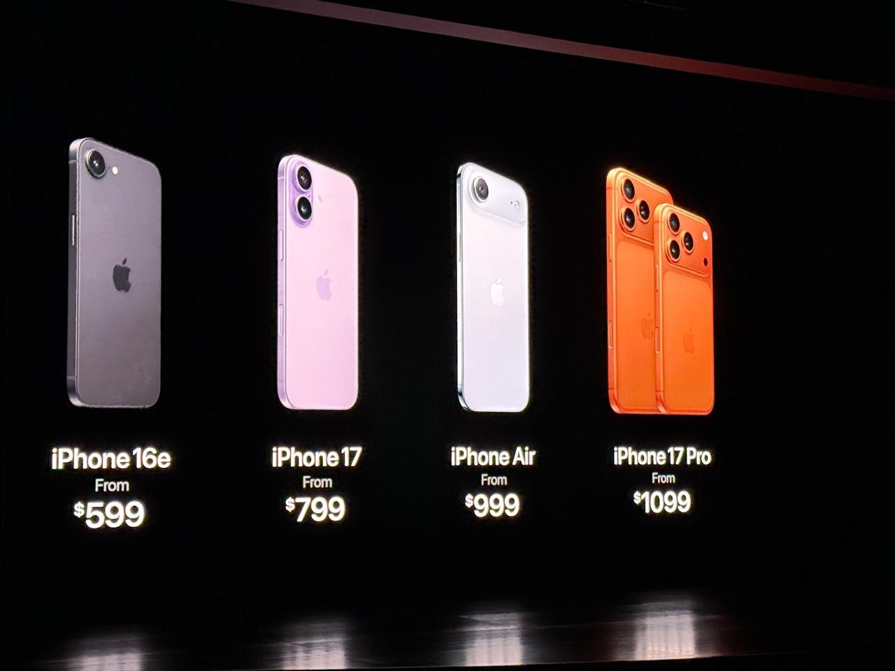 Preços do iPhone 17 — Foto: Reprodução