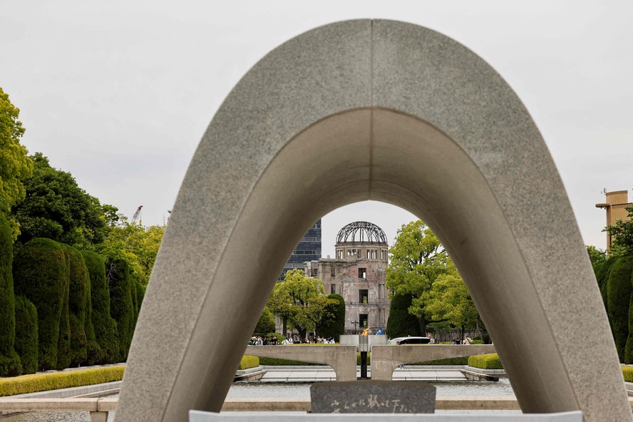 Memorial da Paz, em Hiroshima, dedicado à memória do bombardeio de 1945 e suas vítimas.