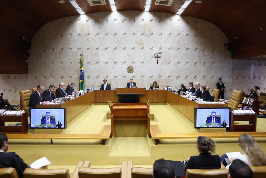 Plenário do STF durante sessão de julgamento