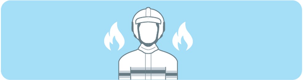 Traje de bombeiro &mdash; Foto: Arte/O GLOBO