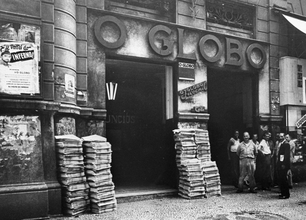 Fachada da primeira sede da GLOBO – Foto: Arquivo