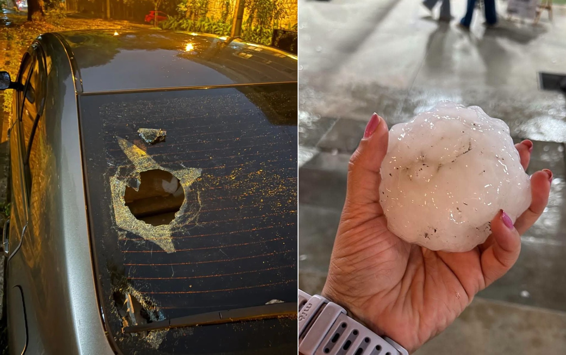 Tempestade de granizo com pedras de até 12 cm de diâmetro atinge Assunção e assusta moradores