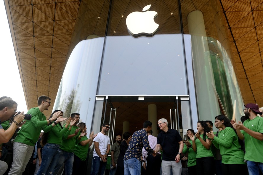 primeira loja da Apple  na Índia