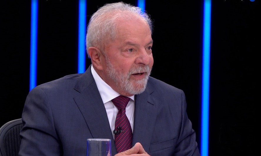 O ex-presidente Luiz Inácio Lula da Silva na entrevista ao JN
