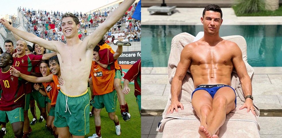 Cristiano Ronaldo segue uma dieta regular para manter o físico — Foto: Getty Images / Instagram