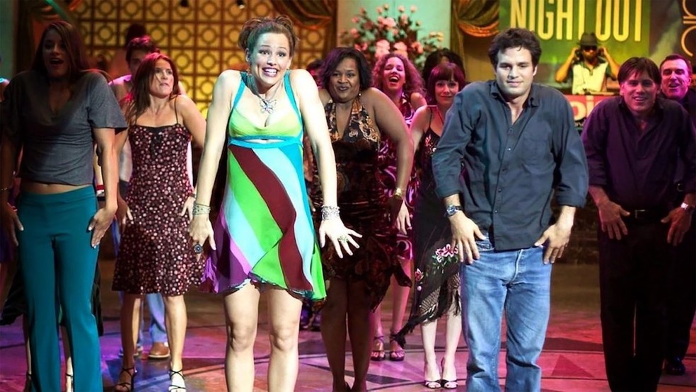 Jennifer Garner e Mark Ruffalo em cena de "De repente 30" — Foto: Divulgação
