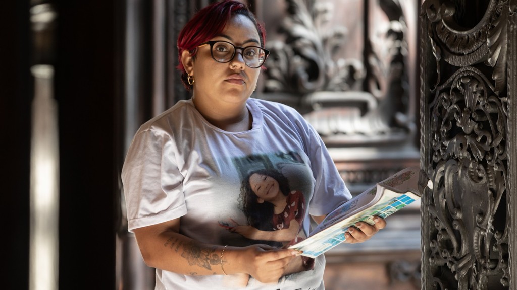 Caso arquivado. Thamires Assis, que perdeu Ester, de 9 anos. para a violência em 2023: 