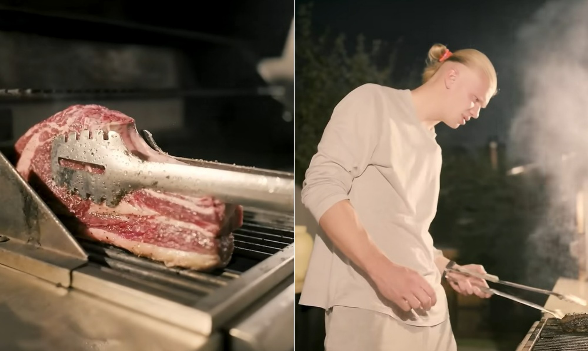 Bife tomahawk: conheça o corte da carne predileta de Halaand (e os valores nutricionais)