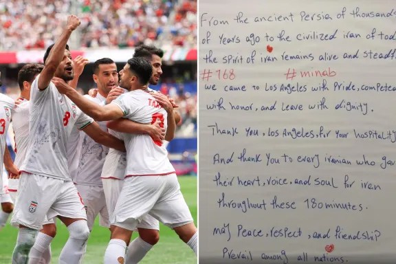 Após empate com a Bélgica, Irã deixa carta emocionante em vestiário da Copa e faz apelo por paz entre as nações: ‘Partimos com dignidade’