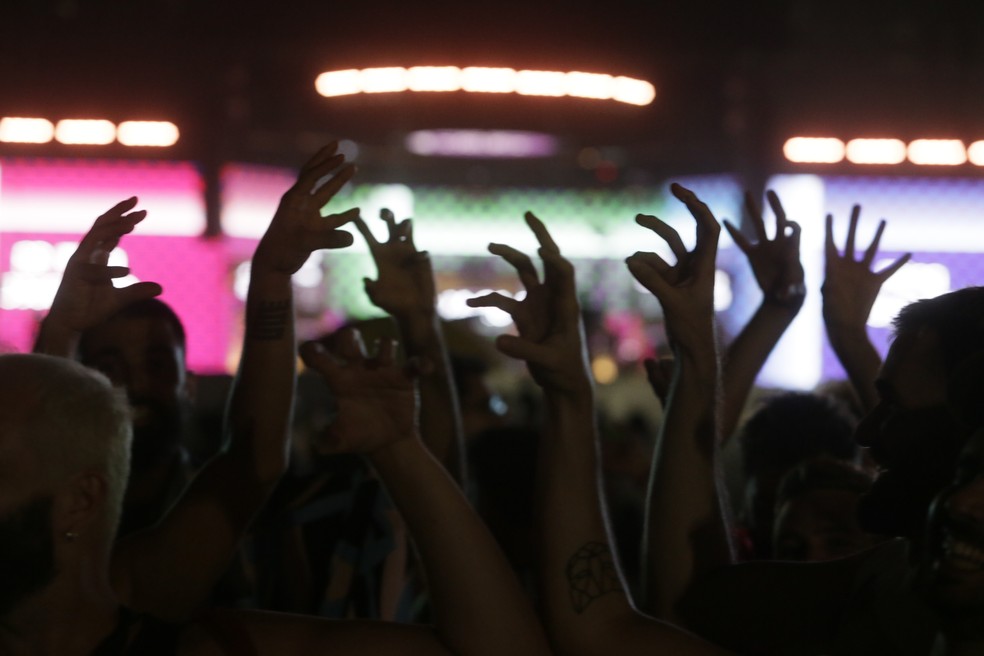 Os little monsters foram ao delírio durante o ensaio — Foto: Marcelo Theobald/Agência O Globo