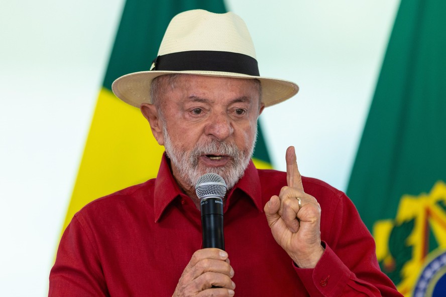 O presidente Lula no Palácio do Planalto