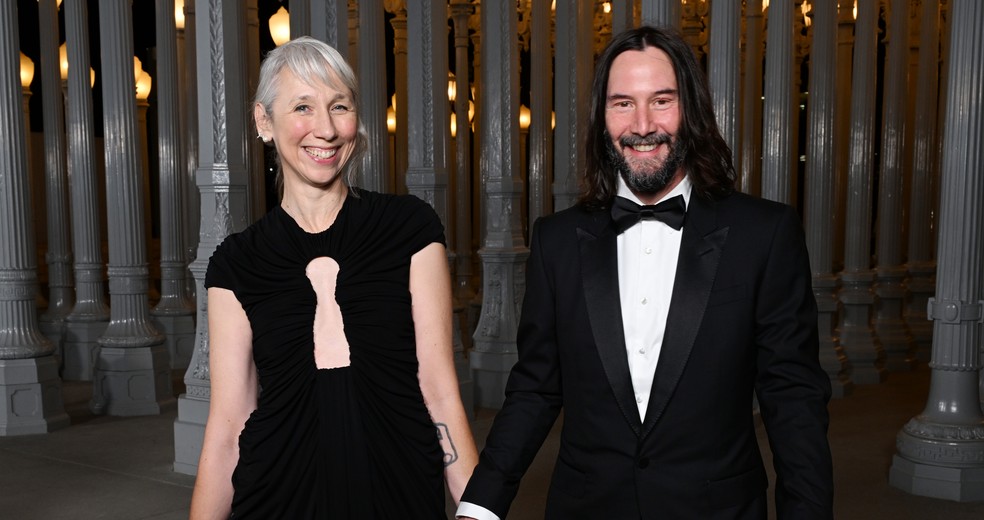 Alexandra Grant e Keanu Reeves — Foto: GettyImages