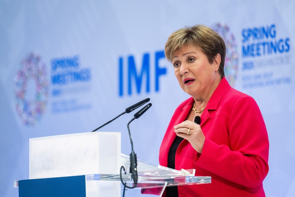 Diretora-geral do FMI, Kristalina Georgieva — Foto: AFP