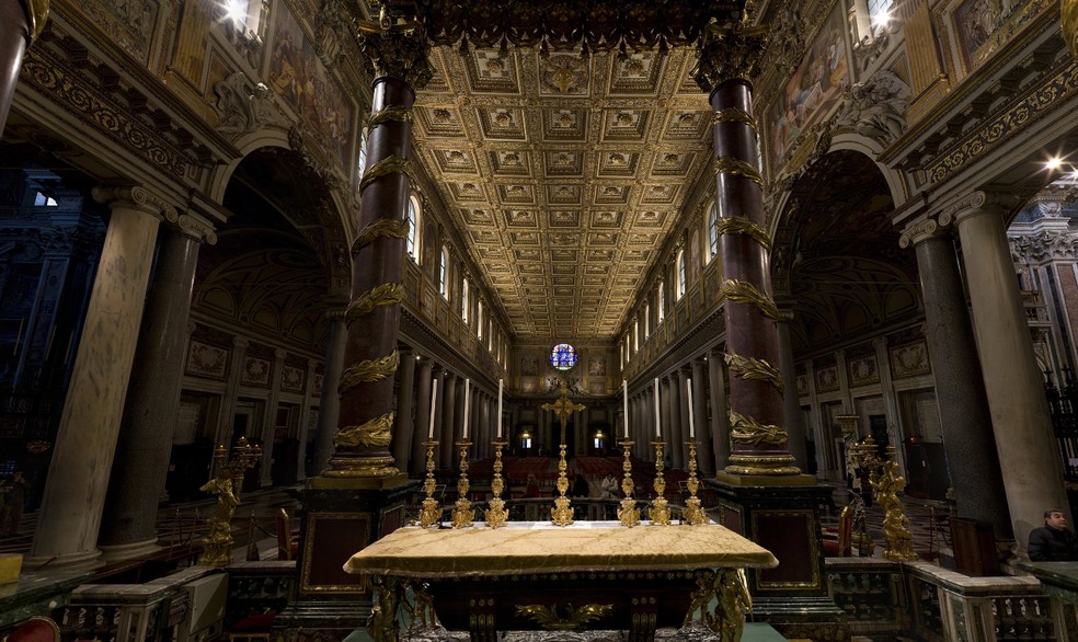 Basílica de Santa Maria Maggiore, em Roma — Foto: Reprodução/Santa Maria Maggiore