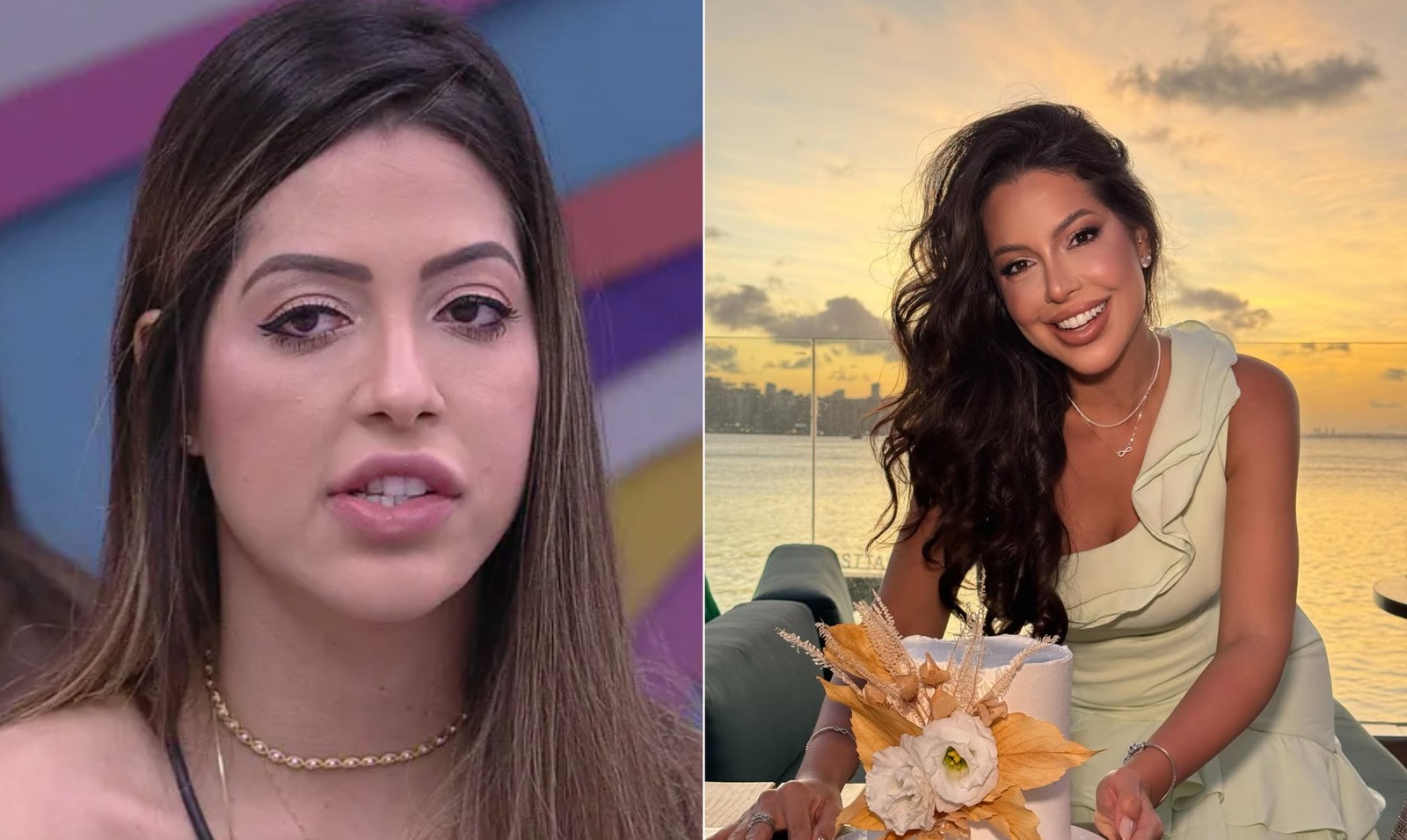 Lais Caldas of “BBB 22” has undergone several cosmetic procedures. She underwent upper blepharoplasty, which removes excess skin from the eyelids, fox eyes (a procedure to change the shape of the eyes), skin rejuvenation treatment and HD liposuction — Photo: Reproduction/TV Globo and Reproduction/Instagram
