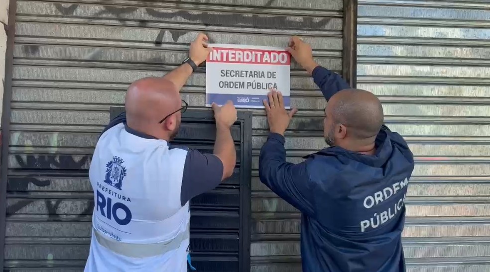 Depósito é fechado por fiscais — Foto: Divulgação