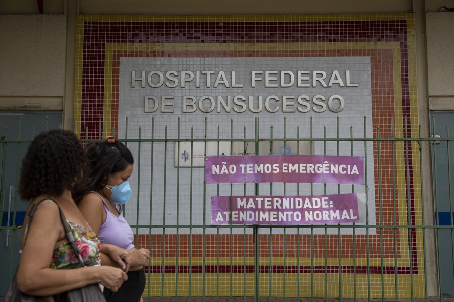 Na foto, o Hospital Geral de Bonsucesso, que não tem mais atendimento de emergência desde que pegou fogo nas dependências do prédio, em outubro de 2020.