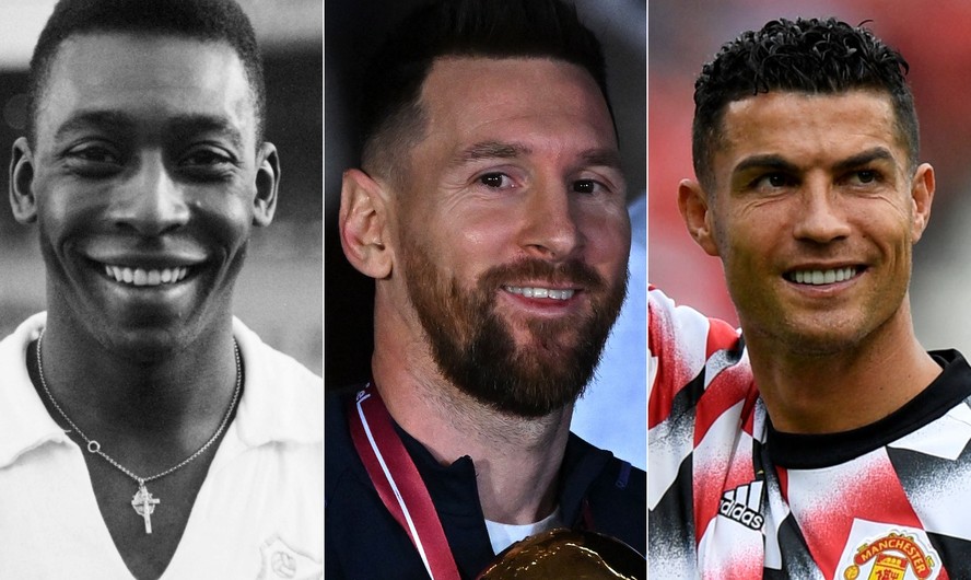 Pelé supera números de Messi e Cristiano Ronaldo