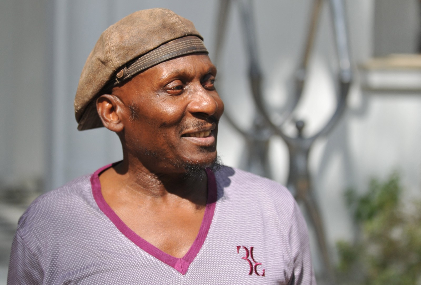Jimmy Cliff é fotografado antes de uma coletiva de imprensa, parte da 11ª edição do festival internacional de música "World Rhythms" Mawazine, em Rabat — Foto: FADEL SENNA / AFP