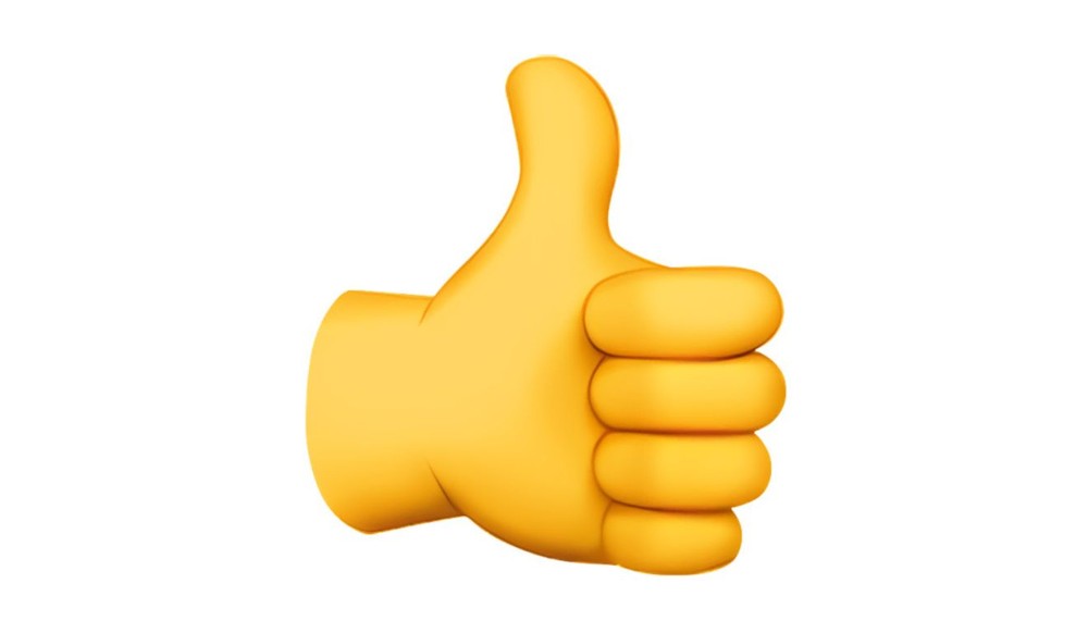 Emoji de polegar — Foto: Reprodução