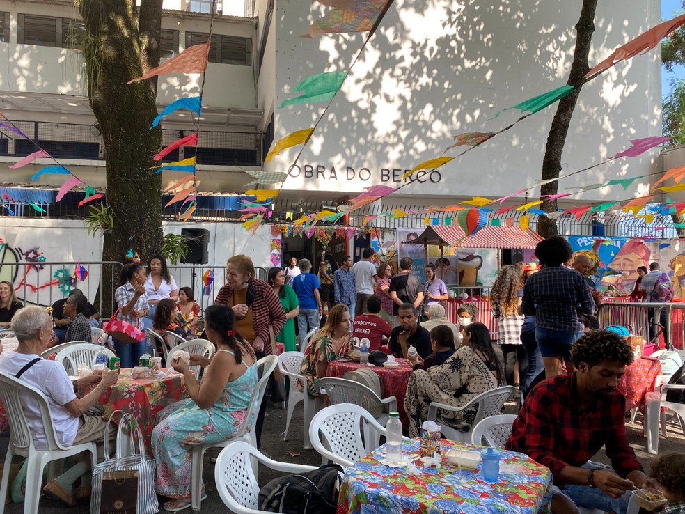 Festa junina da Obra do Berço no ano passado — Foto: Divulgação
