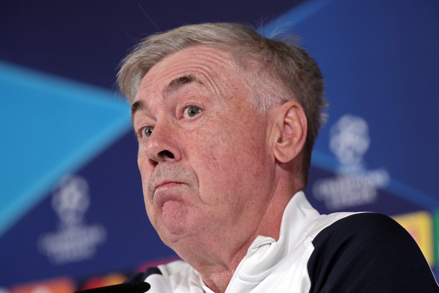 O técnico do Real Madrid, Carlo Ancelotti