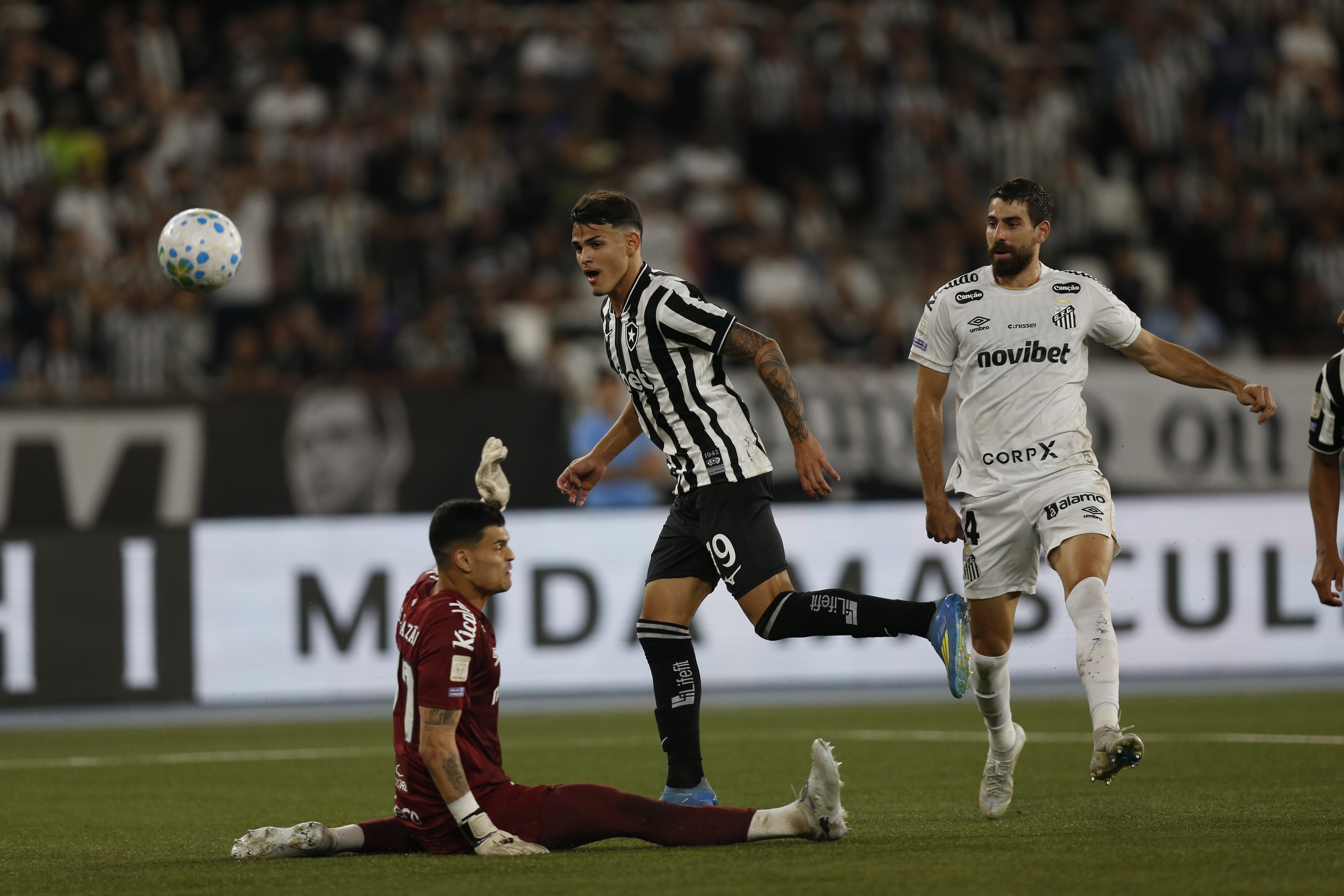 Botafogo vence Santos com gol no fim em retorno emocionante ao Brasileirão