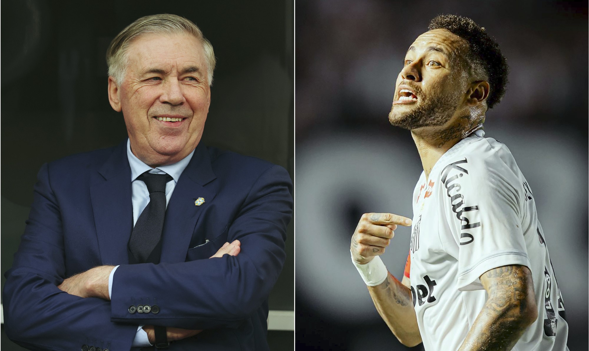 De olho em evolução de Neymar, Ancelotti se programa para ir a jogo do Santos após tentativa frustrada