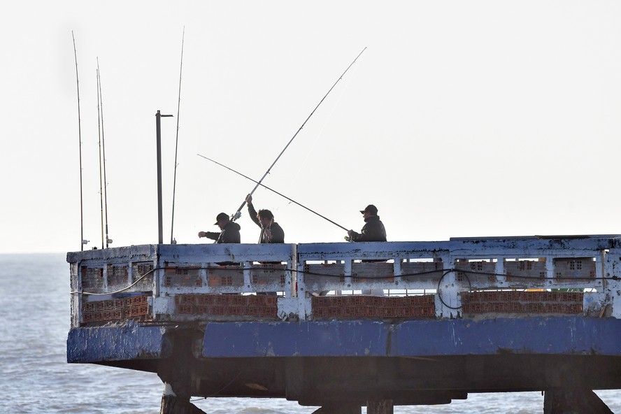 Atividades De Pesca De Inverno. Concentração Nas Redes De Pesca