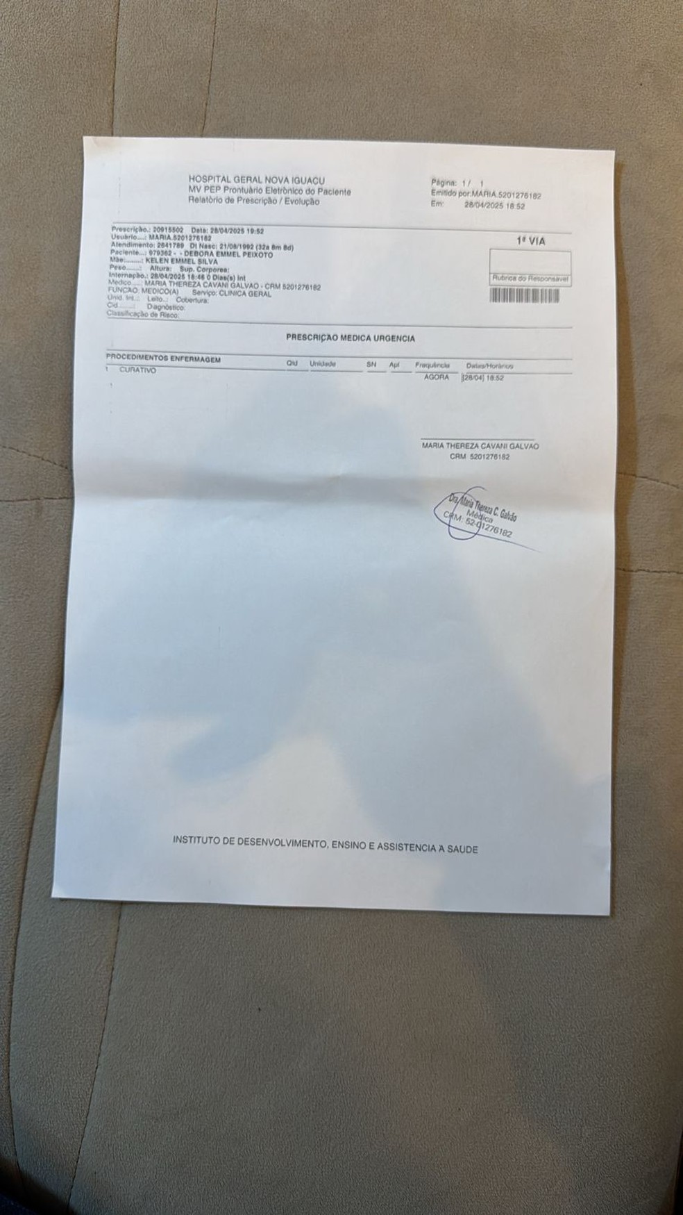 Boletim de ocorrência registrado pela criadora de conteúdo — Foto: Reprodução