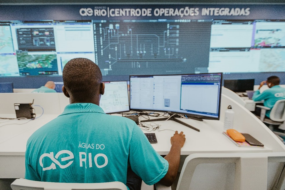 Centro de Operações Integradas da Águas do Rio — Foto: Divulgação/Águas do Rio