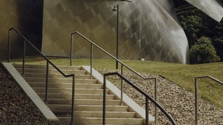 The exterior of the Fisher Center, designed by architect Frank O. Jerry, at Bard College, New York - Photograph: Eric Tanner/The New York Times