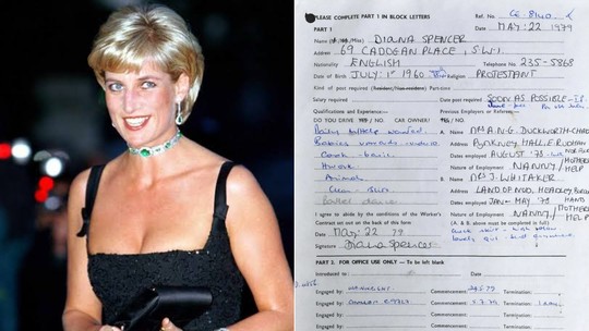 Lady Di: Primeiro contrato de trabalho da Princesa Diana é leiloado; confira valor
