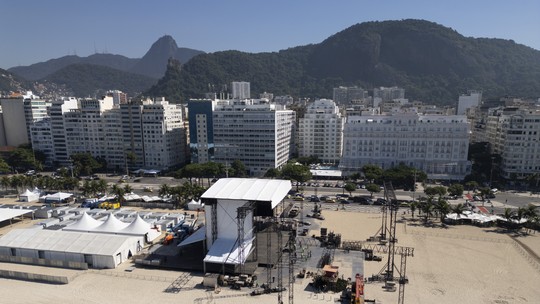 Palco de Madonna, em Copacabana, será vistoriado por conselhos de Arquitetura, Engenharia e Técnico