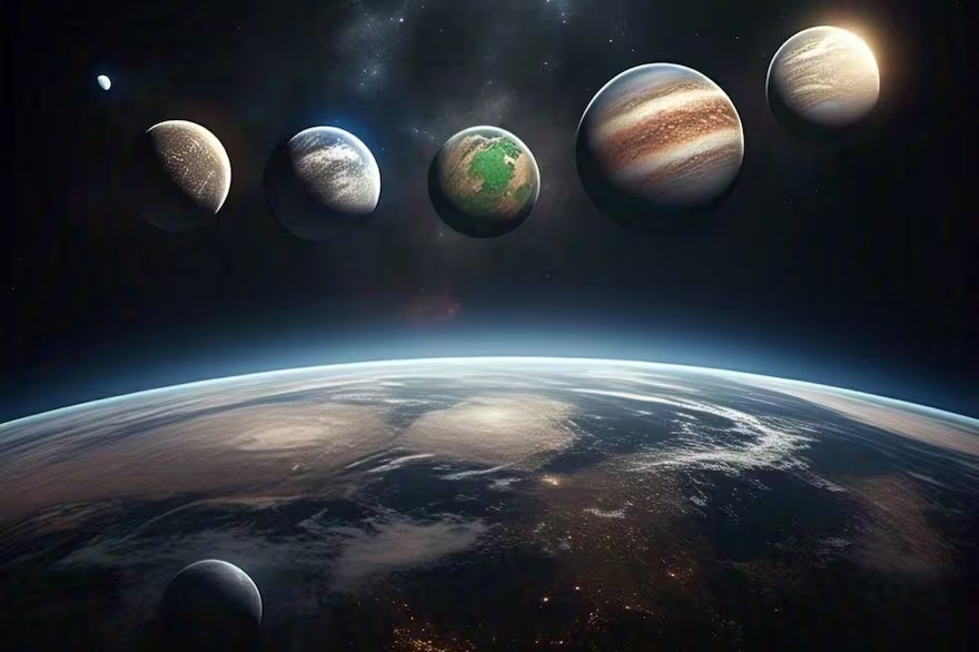 Desfile planetário em abril: um espetáculo celestial imperdível
