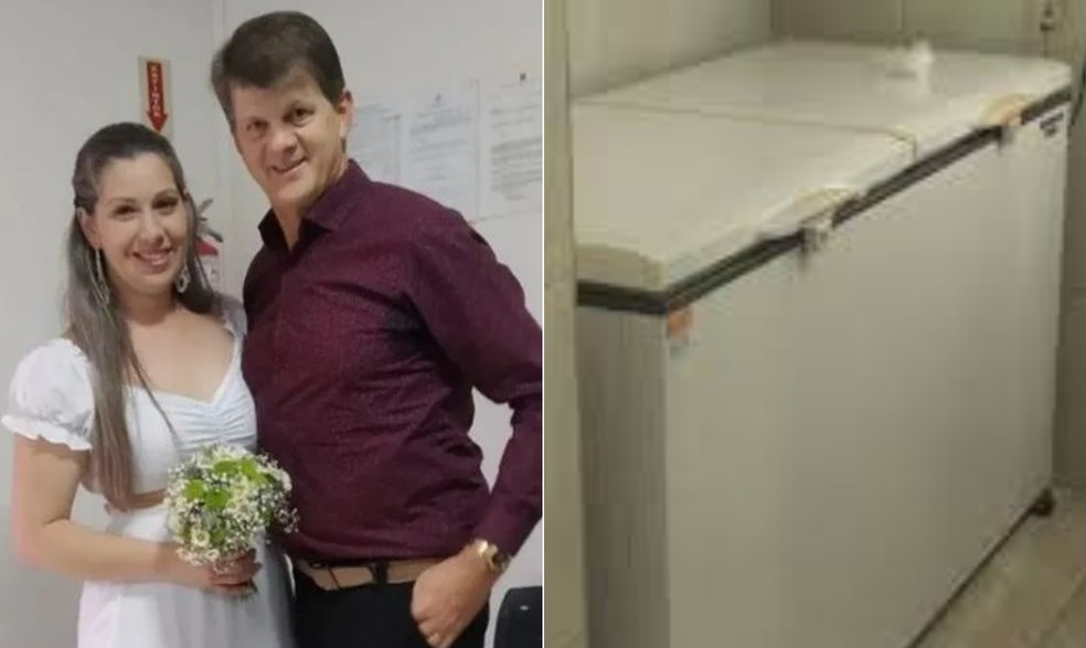Claudia com Valdemir Hoeckler EO Freezer Onde Ela Escondeu O Corpo Do Marido Por Cinco Dias -foto: reprodução