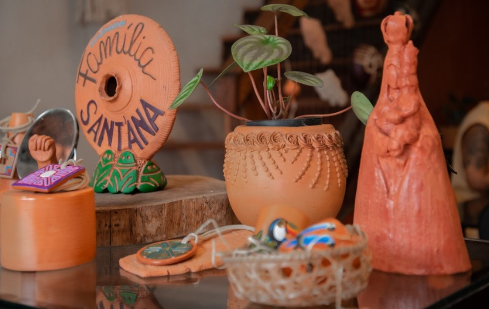 Cerâmicas da família Sant’Ana, do Pará — Foto: arquivo pessoal