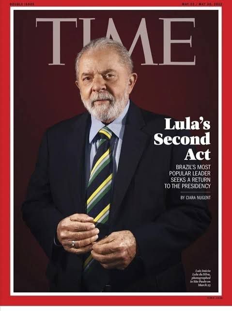 Lula na capa da "Times" (2022) — Foto: Reprodução
