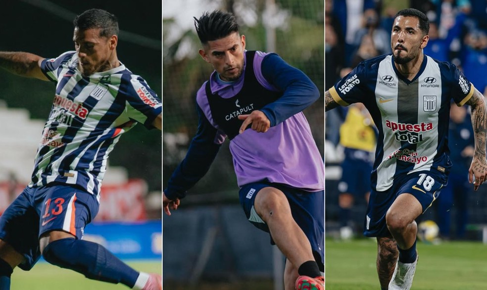 Trauco, Zambrano e Sergio Peña são acusados de abuso sexual — Foto: Divulgação/Alianza Lima
