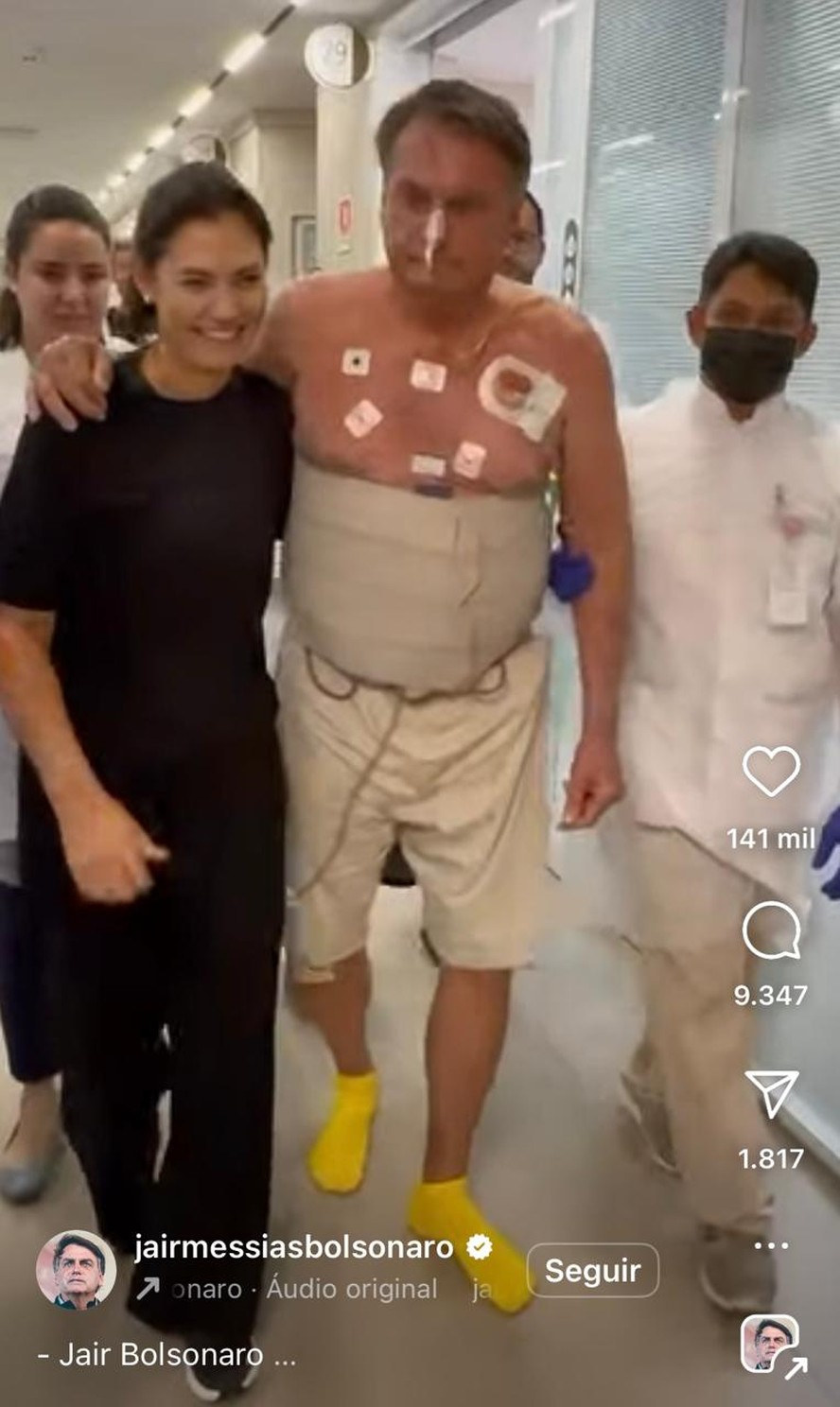 Jair Bolsonaro no Hospital DF Star