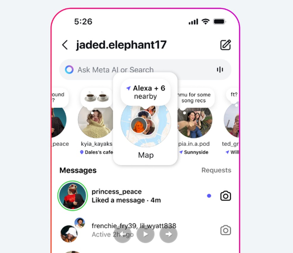 Novo recurso do Instagram permite ver localização de amigos em tempo real — Foto: Reprodução/Instagram
