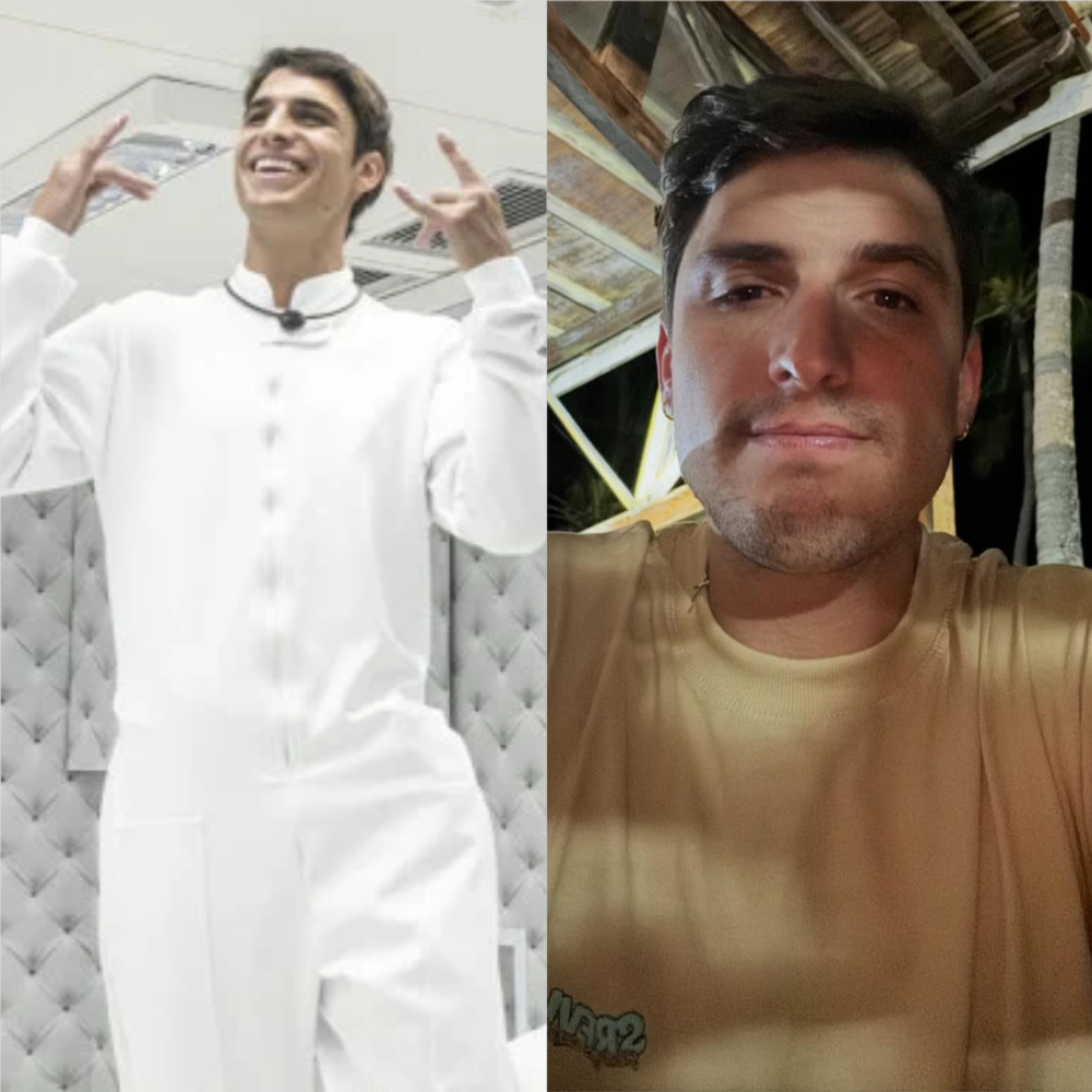 Felipe Prior, do 'BBB 20', tem 33 anos, é arquiteto e empresário. Desde que saiu do reality, enfrentou problemas na Justiça — Foto: Reprodução/TV Globo e Reprodução/Instagram