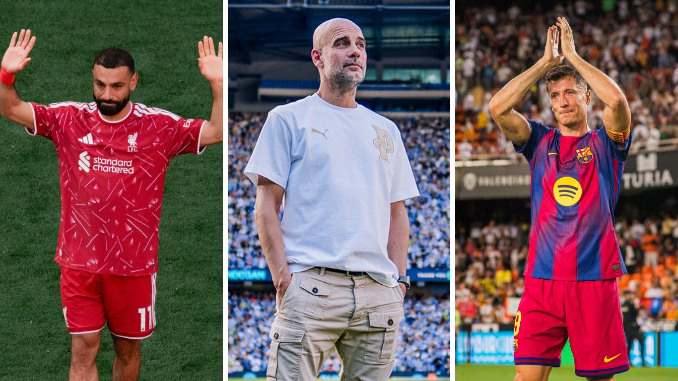 Despedidas emocionantes: Guardiola, Salah e Lewandowski dizem adeus ao futebol europeu