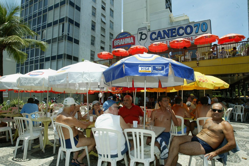 Caneco 70. O bar ficava na Delfim Moreira e marcou a década de 1970 — Foto: Ana Branco/31/12/2005