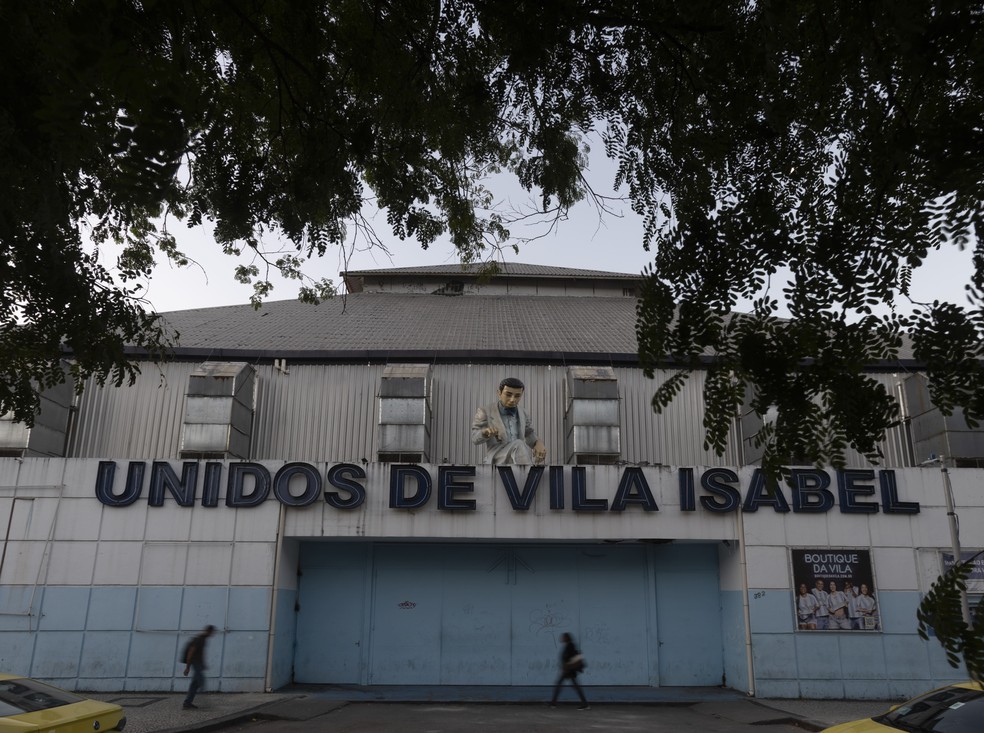 A quadra da Unidos de Vila Isabel é o ponto final da rota do samba no bairro — Foto: Alexandre Cassiano/Agência O Globo