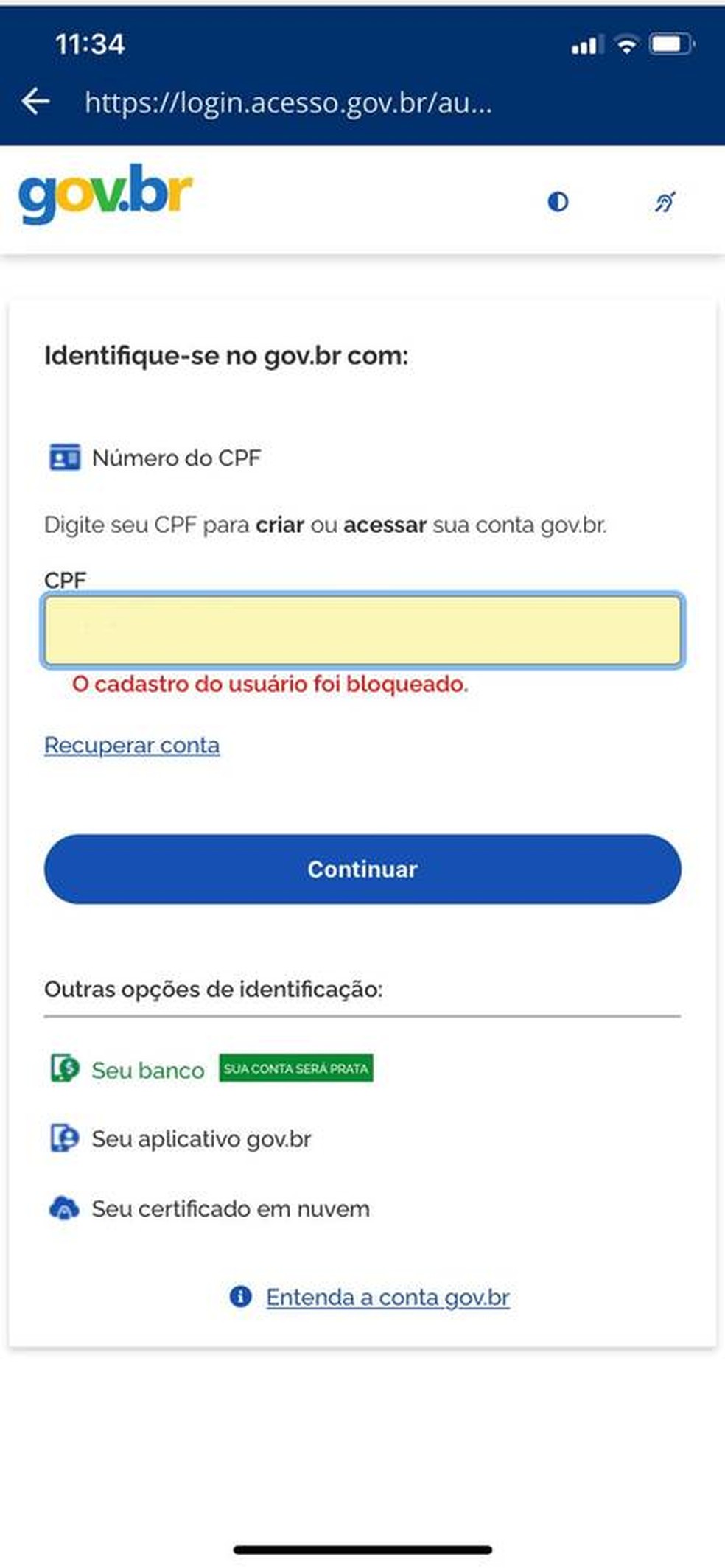Plataforma Gov.br tem problemas e tira do ar Meu INSS, Conecte SUS e