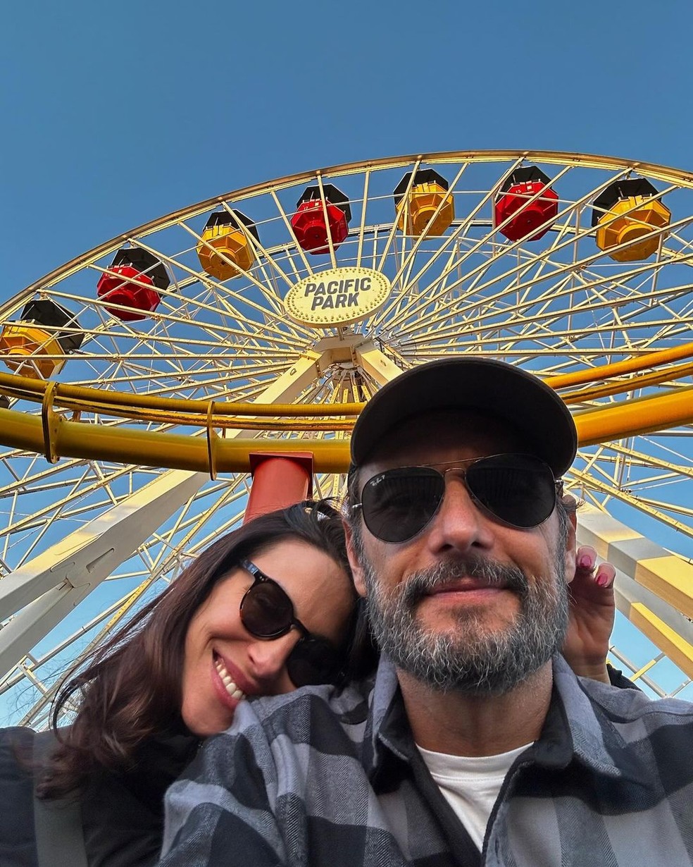 Rodrigo Santoro e Mel Fronckowiak — Foto: @rodrigosantoro no Instagram