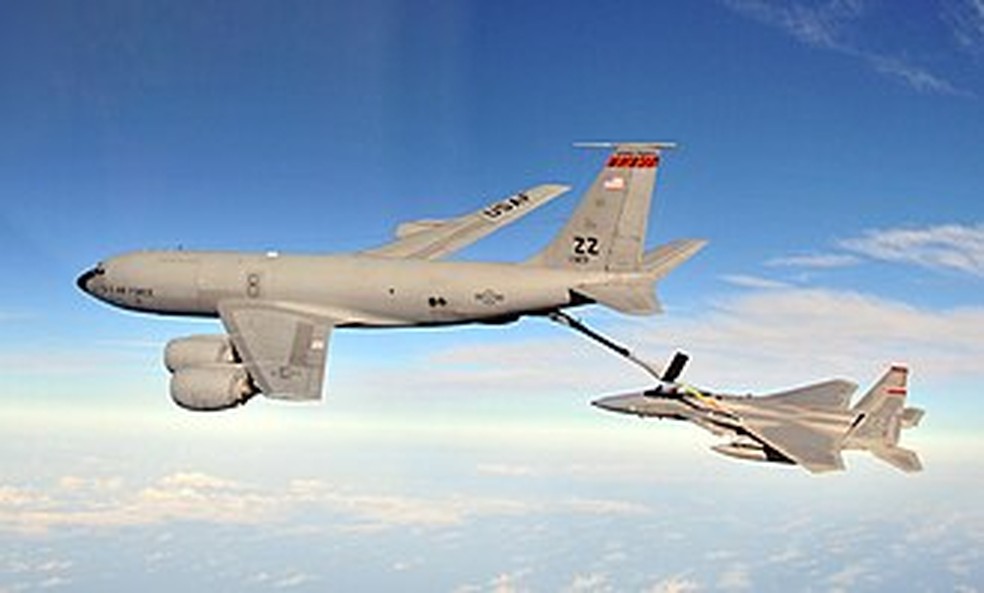 Boeing KC-135 Stratotanker é uma aeronave militar americana de reabastecimento aéreo — Foto: Wikipedia
