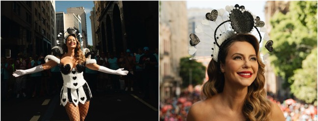  Paolla Oliveira comentou as críticas ao seu corpo durante o desfile do bloco Cordão da Bola Preta. "Sou uma micro-representante desse movimento que não pode parar: da gente se sentir melhor, mais confortável, mais livre. Não só no carnaval, mas todos os dias das nossas vidas" — Foto: Reprodução/Instagram  